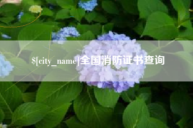 北流全国消防证书查询