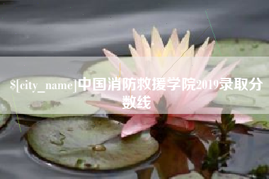 北流中国消防救援学院2019录取分数线