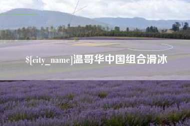 北流温哥华中国组合滑冰