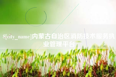 北流内蒙古自治区消防技术服务执业管理平台