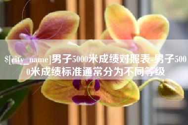 北流男子5000米成绩对照表-男子5000米成绩标准通常分为不同等级