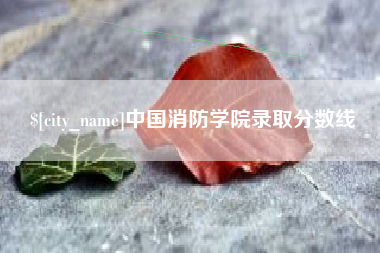 北流中国消防学院录取分数线