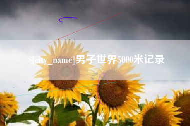 北流男子世界5000米记录