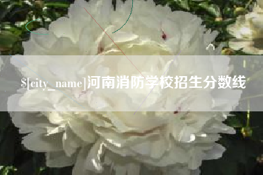 北流河南消防学校招生分数线