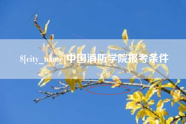 北流中国消防学院报考条件