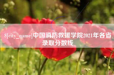 北流中国消防救援学院2021年各省录取分数线