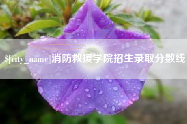 北流消防救援学院招生录取分数线