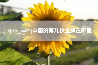 北流中国的第九枚金牌在哪里