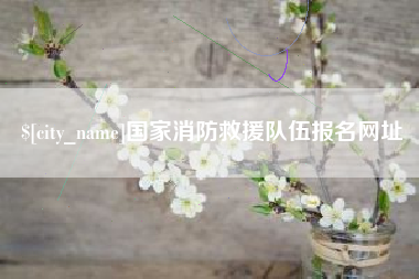 北流国家消防救援队伍报名网址