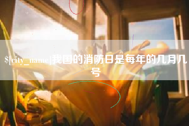 北流我国的消防日是每年的几月几号
