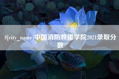 北流中国消防救援学院2021录取分数