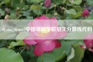 北流中国消防学校招生分数线代码