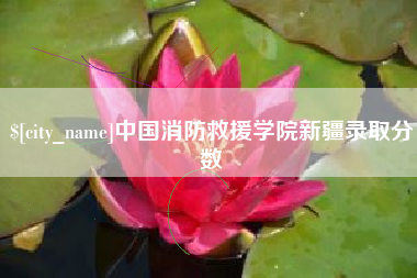 北流中国消防救援学院新疆录取分数