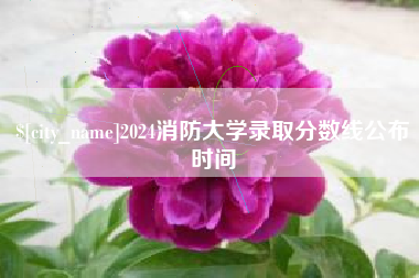 北流2024消防大学录取分数线公布时间