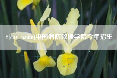 北流中国消防救援学院今年招生