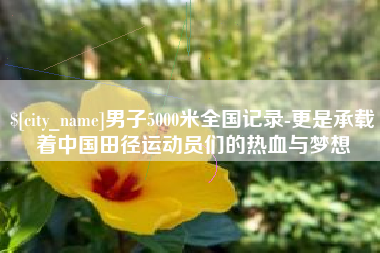 北流男子5000米全国记录-更是承载着中国田径运动员们的热血与梦想