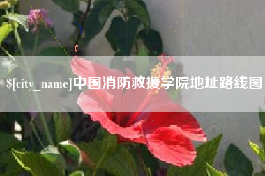 北流中国消防救援学院地址路线图