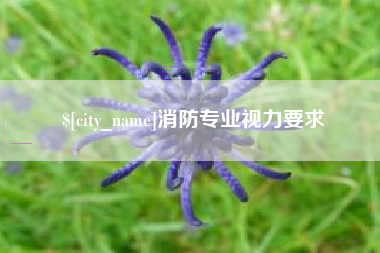 北流消防专业视力要求