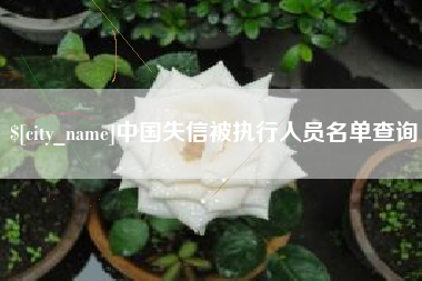 北流中国失信被执行人员名单查询
