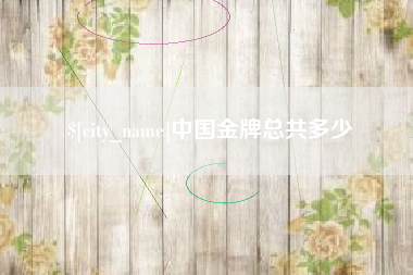 北流中国金牌总共多少