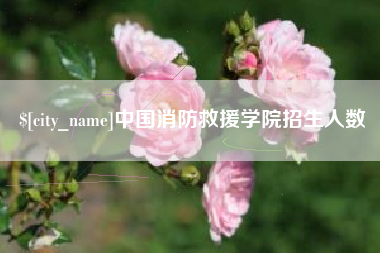 北流中国消防救援学院招生人数