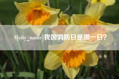 北流我国消防日是哪一日？