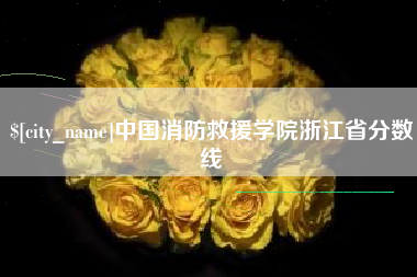 北流中国消防救援学院浙江省分数线