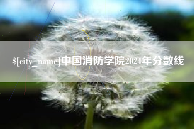 北流中国消防学院2024年分数线
