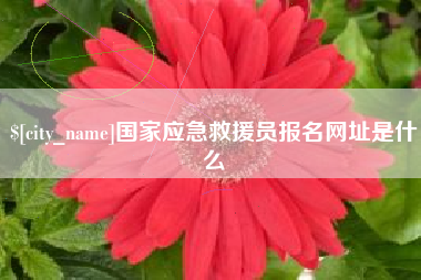 北流国家应急救援员报名网址是什么