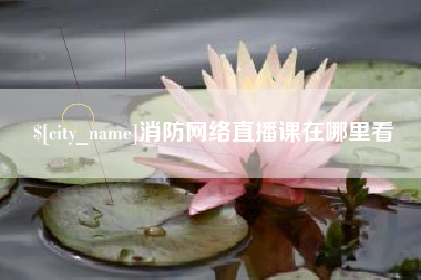 北流消防网络直播课在哪里看