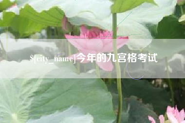北流今年的九宫格考试
