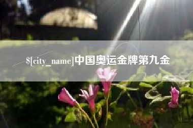 北流中国奥运金牌第九金