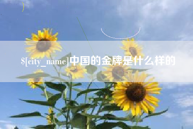 北流中国的金牌是什么样的